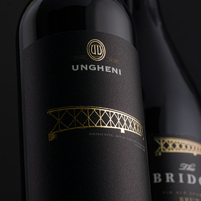 The Bridge - wine label design