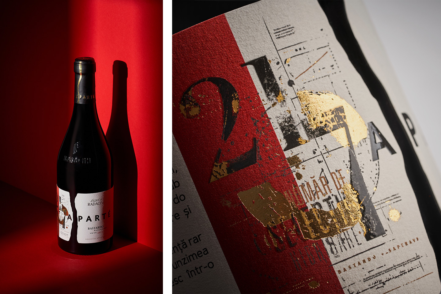 Aparte wine label design